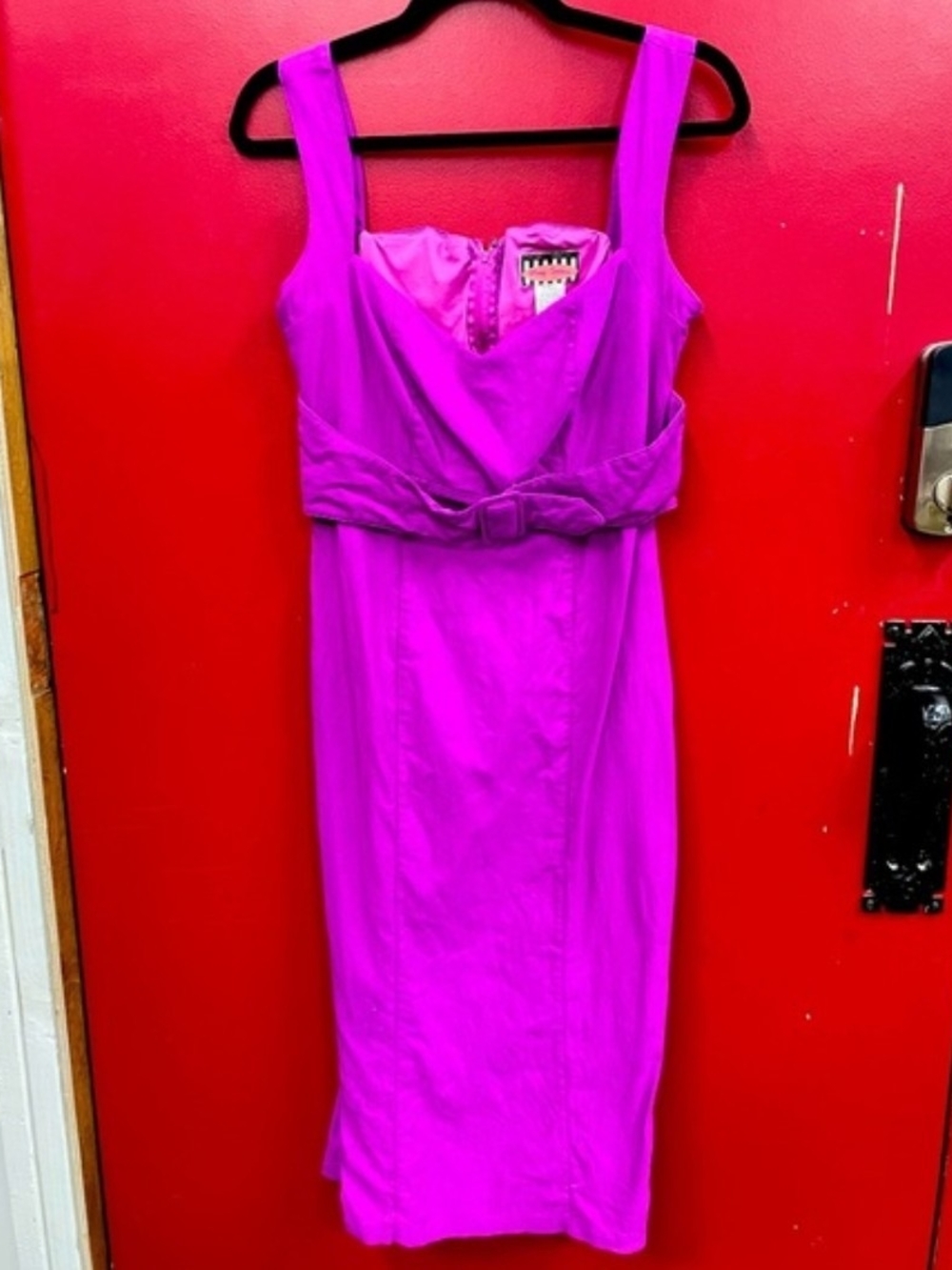 Pinup Couture Wiggle Dress with Waist Belt